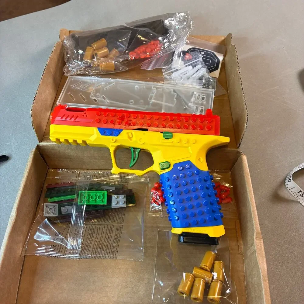 Block Glock Toy Brick Building Kit Pistol DIY Construction Set w/ Targets  Adult